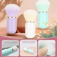 thumbnail image 3 of Retractable Kabuki Brush Travel Makeup Brush,Travel Powder Foundation Blush Brush Makeup Brush,Cute Soft Bristles Fluffy Makeup Tools,for Liquid Foundation, Pressed Powder, Contour Cream T2A7, 3 of 6