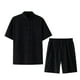 thumbnail image 1 of WILLBEST Conjunto de Lino para Hombre, 2 Piezas, Camisa, Pantalones Cortos de Manga Corta, Informal, 1 of 2