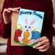 thumbnail image 4 of Cuadros Decorativos 4 piezas 5D DIY pintura de diamantes tarjeta de felicitación tarjetas Likrtyny de deseos de Pascua tarjetas de regalos de fiesta tarjetas artesanales regalo para niños decoración, 4 of 9