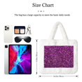 thumbnail image 3 of Yiaed Colourful Glitter Print Fluffy Shoulder Bag Plush Bags Women Ladies Tote Bag Fluffy White Furry Purse Handbag for Autumn and Winter, 3 of 7