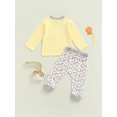 thumbnail image 4 of Qiylii Toddler Boys 2Pcs Fall Outfits, Long Sleeve Lion Embroidery Tops + Pants Clothes Set, 4 of 9