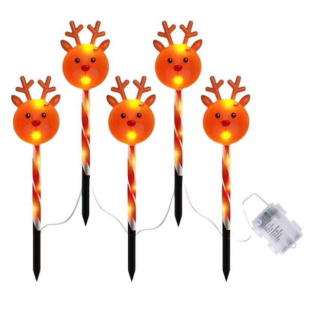 Luces Solares Navidad Solar LED Copo Nieve IP65 Impermeable Rojo