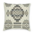 thumbnail image 2 of 20" Ultra Soft Light Gray Southwest Handmade Pillow Cover, 2 of 4