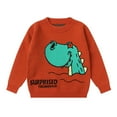 thumbnail image 1 of Esaierr Baby Toddler Boys Knit Sweater for Kids Boys Sweater Pullover Long Sleeve Cotton Autumn Winter Warm Cartoon Dinosaur Sweater for 3-6Y, 1 of 5