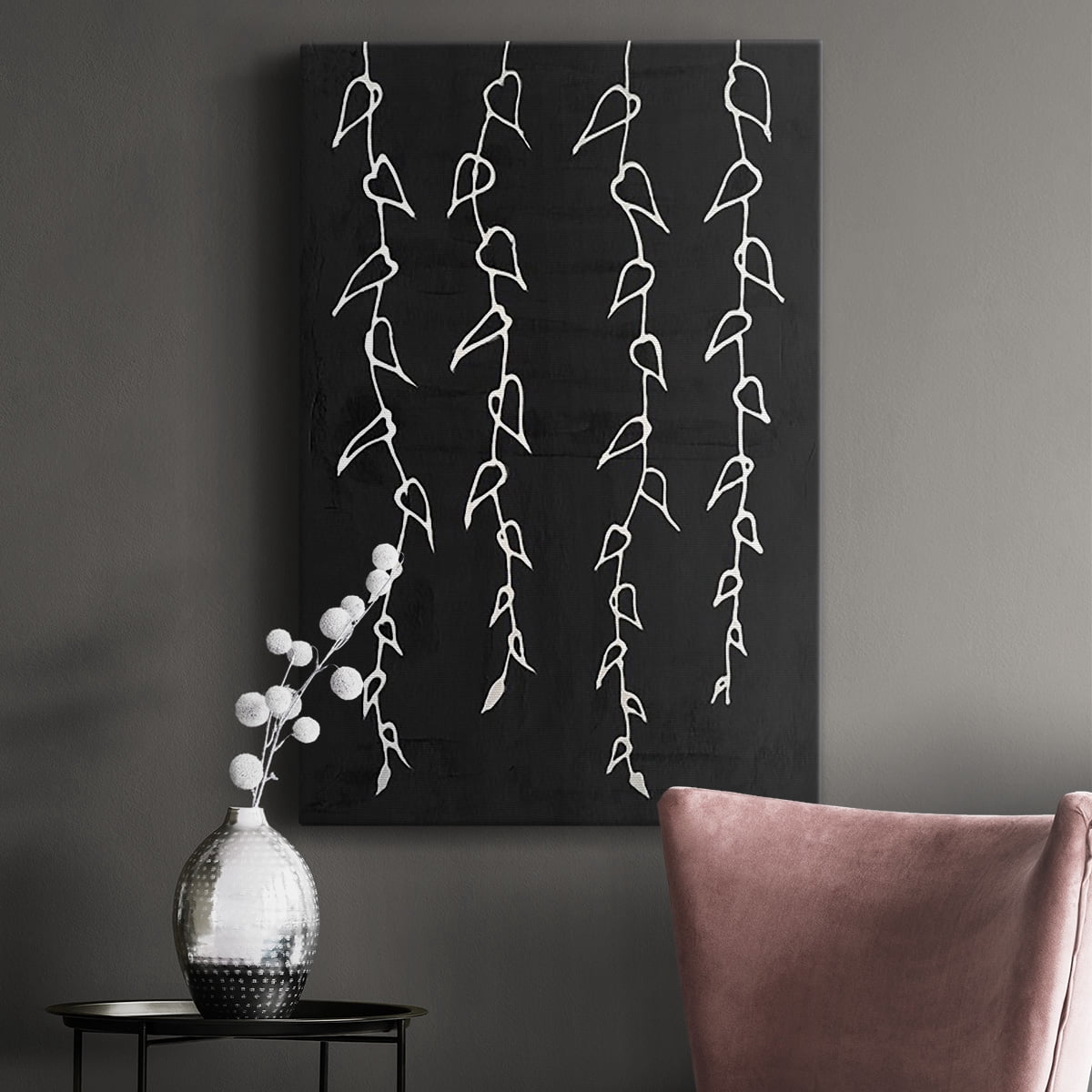Ivory Vines II Premium Gallery Wrapped Canvas - Ready to Hang