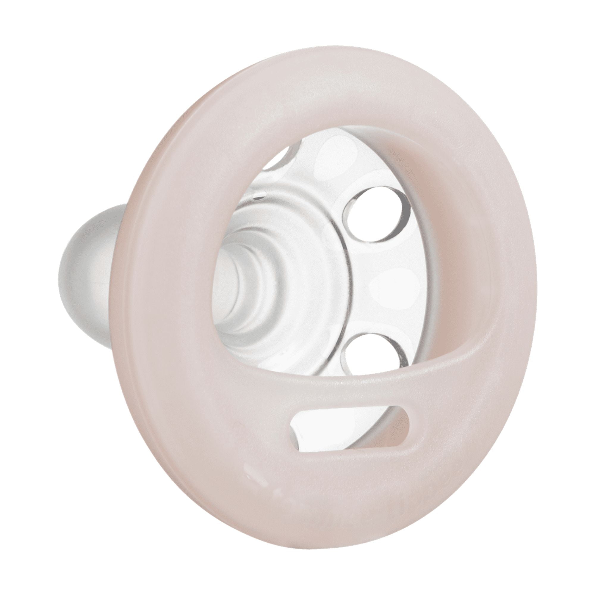 Tommee Tippee Breast-Like Pacifier Night, Glow in the Dark, Skin-Like Texture, Symmetrical Design, BPA-Free Binkies, 0-6m, 4-Count, Pink/Yellow