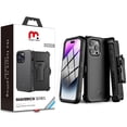 thumbnail image 2 of Funda MYBAT Maverick Clip para iPhone 14 PRO Negra con Mica, 2 of 8