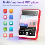 MECHEN M3 Portable MP3 Music Player 64GB with Bluetooth 5.3 Memory Expandable 128GB -Red