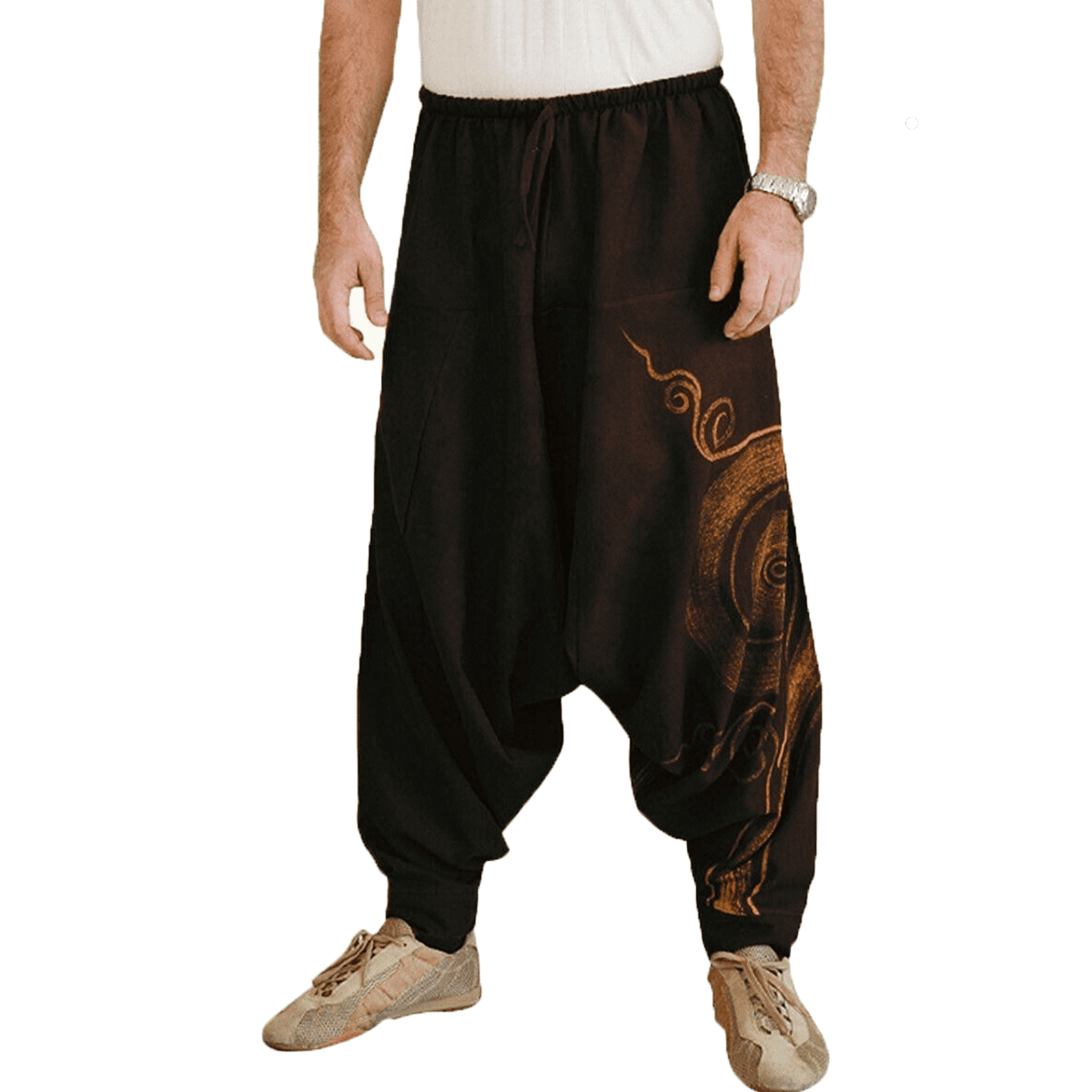 Indian Alibaba Harem Yoga Men Women Trouser Baggy Gypsy Boho Hippie Pants Art 01