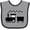 Heather and Black, variant on Inktastic Valentines Day Heart Choo Choo Train Boys Baby Bib