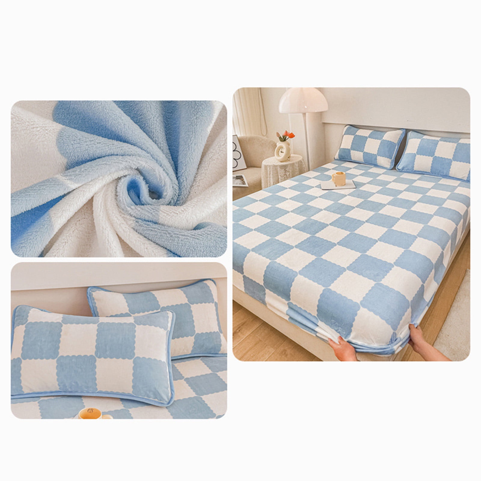 Hmgxay Fitted Sheet, Bed Mattress Protector, Cotton Quilted Cover, Non-Slip Breathable Bed Liner(47.2x78.7 Inches)