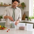 thumbnail image 3 of Reusable Food-Grade Silicone Storage Bags, Leak-Proof Airtight Food Saver Pouches for Breast Milk, Meal Prep, Kitchen Organization and Travel Essentials 500ML, 3 of 4