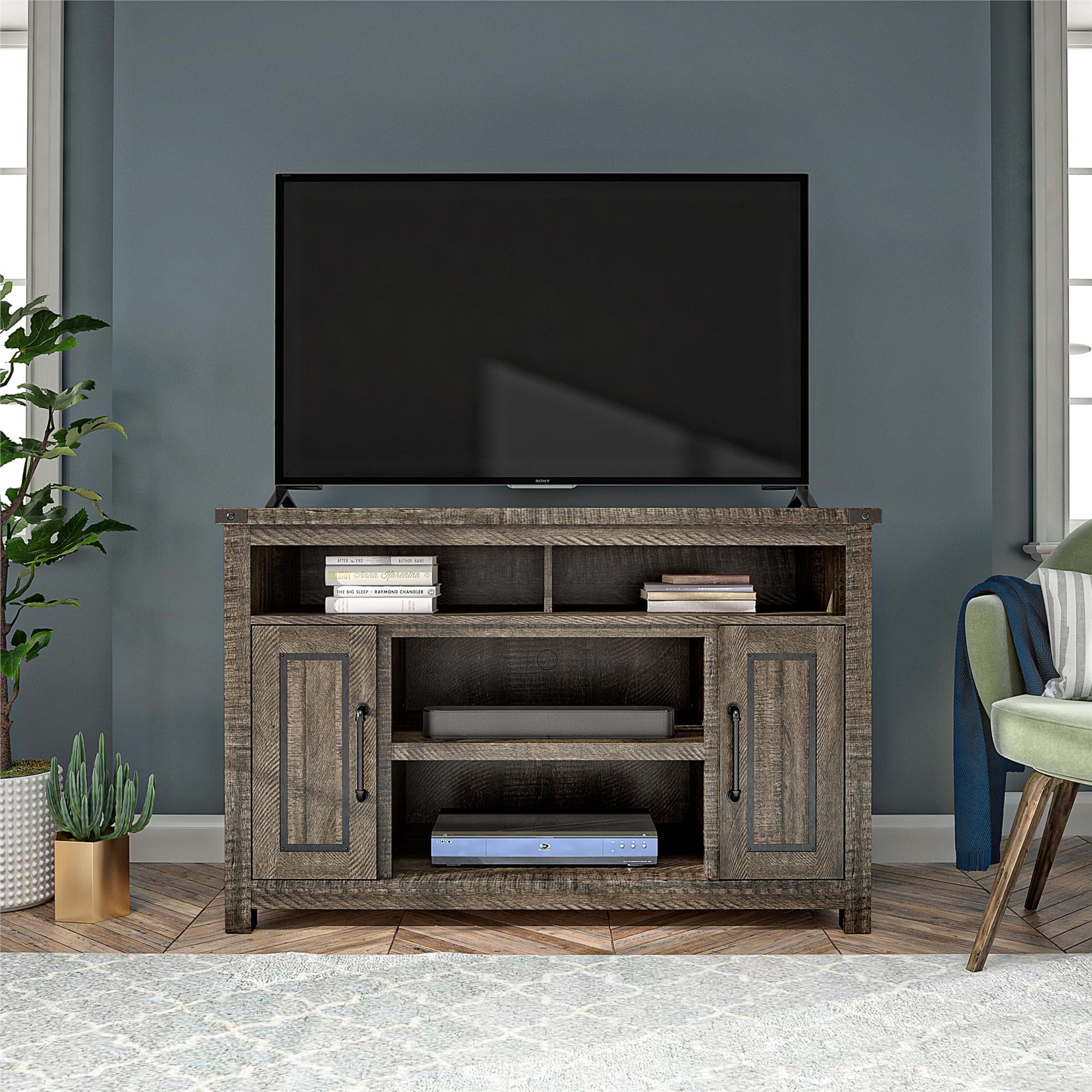 Ameriwood Home Avanta TV Stand for TVs up to 48", Rustic Oak Walmart