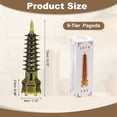 thumbnail image 2 of Uxcell Metal Chinese Pagoda Statue, 9 Levels 5.1" Miniature Tower Ornament 3D Feng Shui Sculpture Model for Home Office Desktop Ornaments Collectible Decoration Figurines, Bronze, 2 of 7