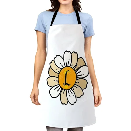 

Aesthetic Women kitchen apron kids original Children Waterproof girl fashionable princess waiter work apron oil proof letter