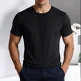 thumbnail image 6 of Men's Big & Tall Jacquard Muscle Slim Fit Athletic T-Shirts Tech Performance Workout Training Top Crew Neck Short Sleeve Quick Dry Breathable Mesh Back for Running, 6 of 7