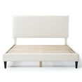 thumbnail image 5 of Furniture of America Lila Boucle Fabric Mattress Ready Queen Bed in White, 5 of 5