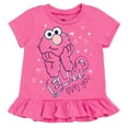 thumbnail image 4 of Sesame Street Elmo Cookie Monster Abby Cadabby 3 Pack Peplum T-Shirts Infant to Toddler, 4 of 5
