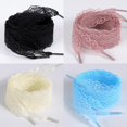 thumbnail image 3 of Necvior 1 Pair Lace Shoestrings for Casual Sneakers Women Girls Wide Shoes Laces Bowknot, 3 of 15