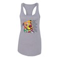 thumbnail image 3 of Colorful Pitbul | People Will Know How Large Your Soul | Dean Russo Art Animal Lover Ladies Racerback Tank Top, Heather Grey, Large, 3 of 6