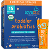 LoveBug Probiotics USDA Organic Toddler and Kids Probiotics (12 mo-4 yrs), 30 Stick Packs