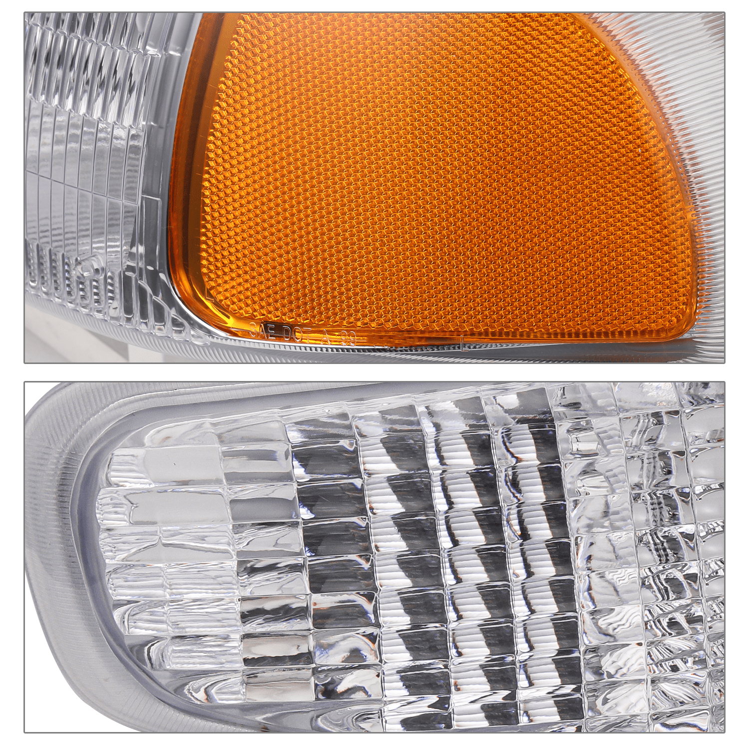 M-AUTO Headlights Assembly for 2001-2007 GMC Sierra, 01-06 GMC Yukon Denali, Yukon XL 1500 Denali Pickup