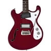 Danelectro 66BT Baritone Semi-Hollow Electric Guitar (Transparent Red)