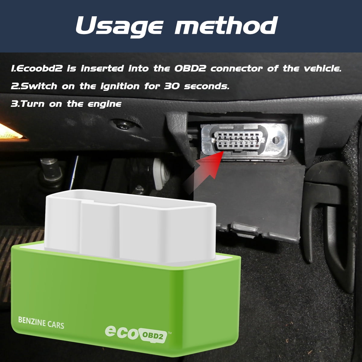 2pcs Car Fuel Savers Portable Car Fuel Saver Device Eco-friendly Fuel Saver  for Car OBD2 Connector Save on Gas Economizer Fuel Saving Replacement