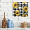 thumbnail image 6 of Sunflower with Black White Plaid Wall Clock 7.78" Non-Ticking Silent Battery Operated for Home Bedroom Office Kitchen Living Room, 6 of 10
