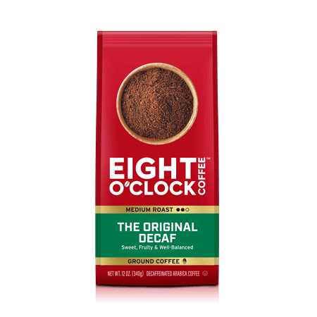 Eight O'Clock The Original Decaf Medium Roast Ground Coffee, 12 oz Bag