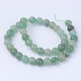 thumbnail image 3 of 1 Strand Natural Green Aventurine Beads Strands Grade B Round 8~8.5mm Hole: 1mm about 47pcs/strand 15.5 inch, 3 of 3