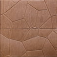 thumbnail image 1 of Dundee Deco 3D Wall Panels - Peel and Stick Wall Sticker, Modern Faux Stone Bronze Self Adhesive Foam Wall Paneling for Interior Wall Decor, Pack of 5, Covers 26.45 sq. ft., 1 of 5