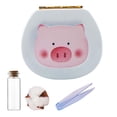 thumbnail image 2 of Caja de almacenamiento de Soporte de dientes s Recuerdo de madera Shower Childre Cerdos Azul CUTICAT organizador de almacenamiento de dientes, 2 of 8