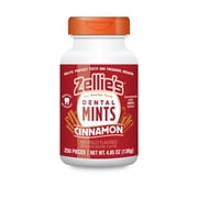 Zellies Xylitol Dental Mints, Cinnamon Flavor, Single Jar, 250 Count