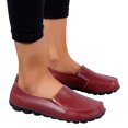 thumbnail image 4 of Caqnni Loafers for Women Slip On Comfort Business Work Dress Loafers Shoes for Women Ladies Girls Flats Shoes Dress Shoes (9,Wine), 4 of 7