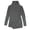 Grey - gray, variant on bar III Womens Zipper Tunic Sweater, Black, Small