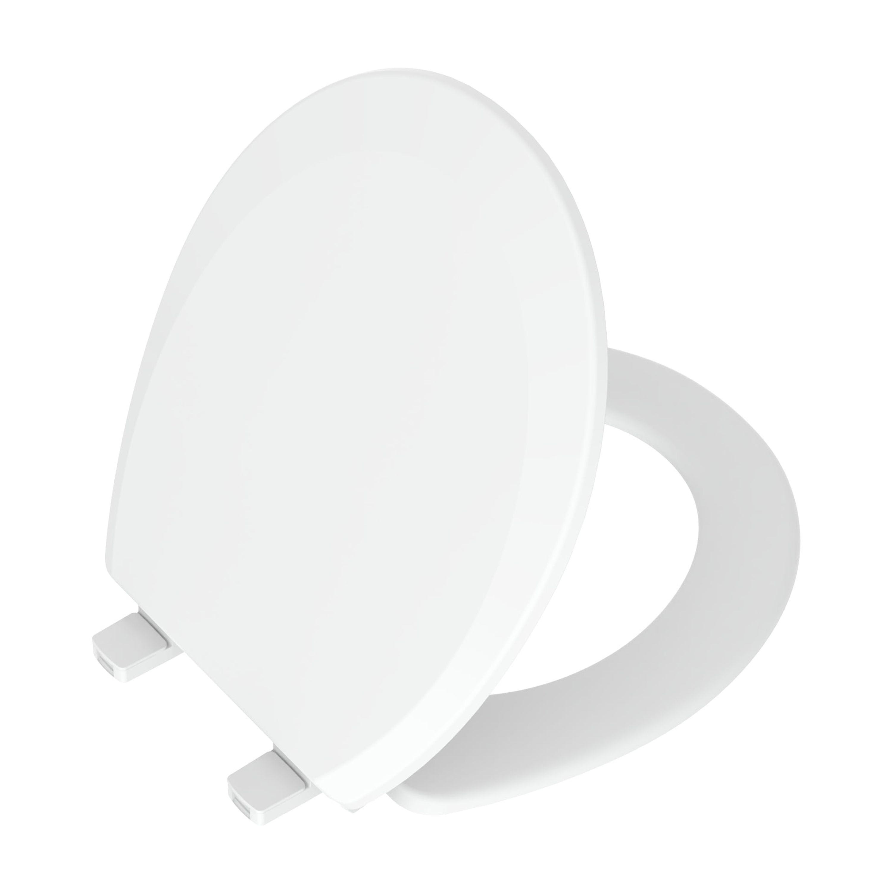 Mainstays Plastic Round Toilet Seat, Daisy White
