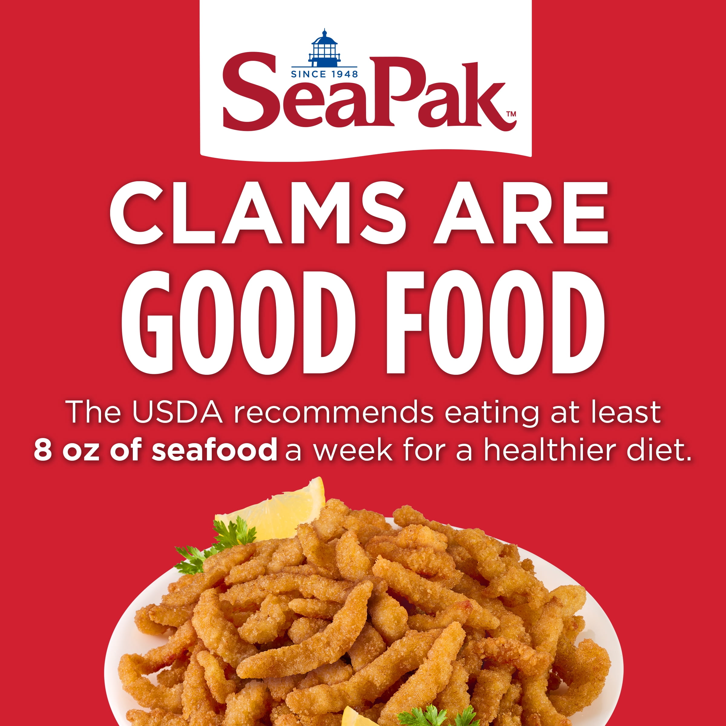 SeaPak Clam Strips in Oven Crunchy Breading, Regular, 10 oz