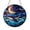 Acrylic 3.5 Inch, variant on Stained Glass Whale Suncatcher Cosmic Moon Star Design Window Hanging Sea Inspired Art