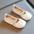 thumbnail image 2 of NOKIO Cute Flat Shoes For Girls Stylish Children'S Ballet Flats Kids Girls Shoes Spring/Autumn Solid Short Heel Alternate Tie Casual Shoes Party Birthday School, 2 of 5