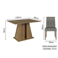 thumbnail image 3 of Juego de Comedor Mesa y 4 Sillas Madesa Agnes MG, 3 of 9