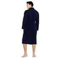 thumbnail image 4 of Turquaz Linen 100% Turkish Cotton Kimono Womens Robe Mens Bathrobe (OS), 4 of 5