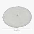 thumbnail image 3 of AuroraX Stylish White Faux Fur Christmas Tree Skirt Soft Plush Xmas Tree Mat Base Cover 21" for Artificial Trees, 3 of 6
