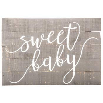 Sweet Baby Wood Wall Decoration Nursery Kids Room Home Decor