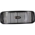 thumbnail image 1 of Evan Fischer Grille Assembly Compatible With Ford F-250 Super Duty 2005-2007, Ford F-350 Super Duty 2005-2007, Painted Black Shell with Chrome Insert, Plastic, 1 of 4