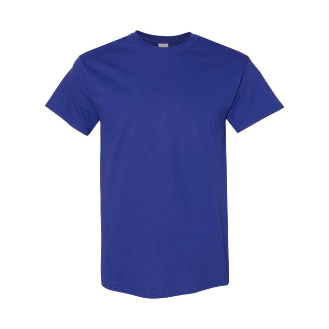 Gildan - Camiseta básica de manga corta Modelo Heavy Cotton para hombre - 100% algodón gordo (Paquete de 5) (Azul cobalto) Gildan UTBC4807_cobaltblue