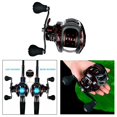thumbnail image 1 of Bobinas de Baitcasting de Baitcaster marco bobina Baitcast, 22 7,2: 1 Reción de bobinas de fundición izquierda Soledad Carrete de pesca Baitcasting, 1 of 10