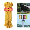 thumbnail image 4 of Reflective guyline Tent Cord 13ft with Aluminum Adjuster Camping Rope for Backpacking - Yellow, 4 of 8