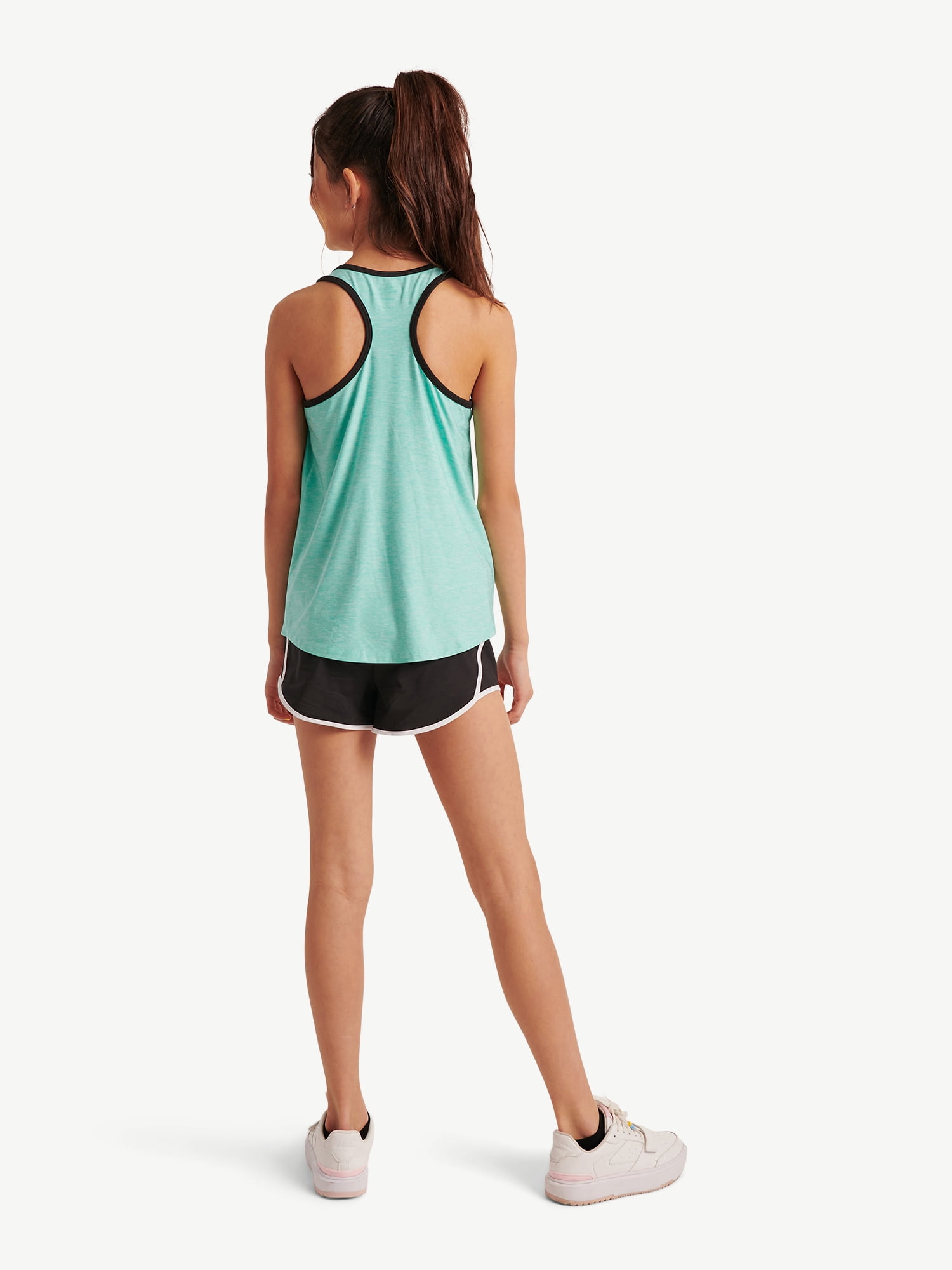 Justice Girls Active Tank, Short, and Legging, 3-Piece Outfit Set, Sizes XS-XLP
