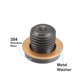 thumbnail image 4 of Ofertas Únicas 4 Pcs M14x1.5 Tornillo de tapón de drenaje de aceite de motor de acero para Audi A4 A6 S8 S6 S5 Q7 para Volkswagen Touareg Negro, 4 of 7